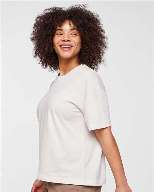 LAT 3520 Unisex Boxy Jersey Tee - Side view