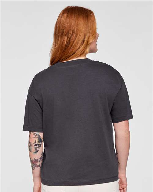 LAT 3520 Unisex Boxy Jersey Tee - Back view