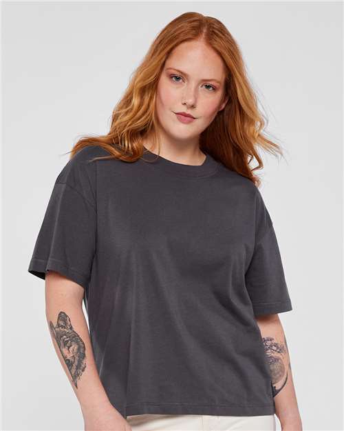 LAT 3520 Unisex Boxy Jersey Tee - Front view