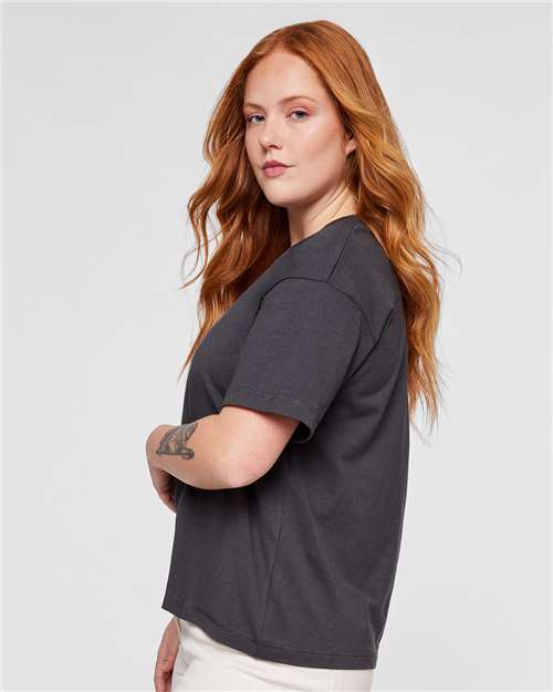 LAT 3520 Unisex Boxy Jersey Tee - Side view