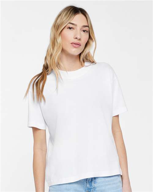 LAT 3520 Unisex Boxy Jersey Tee - Front view