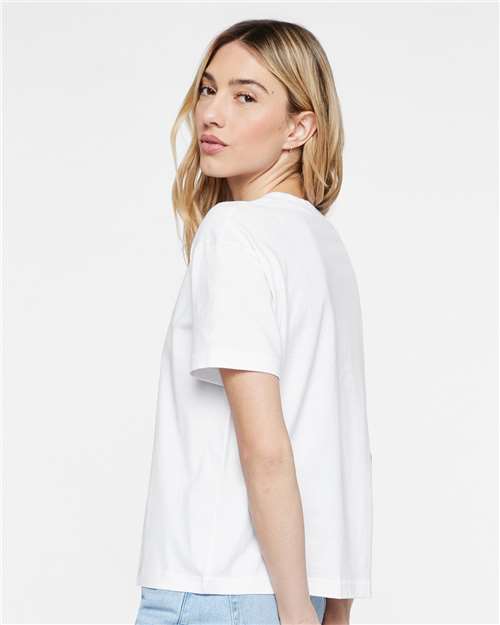 LAT 3520 Unisex Boxy Jersey Tee - Side view