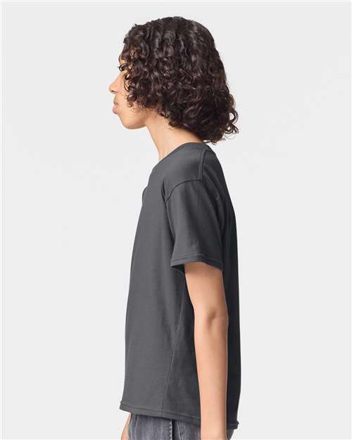 American Apparel 2001Y Youth Fine Jersey Tee - Side view