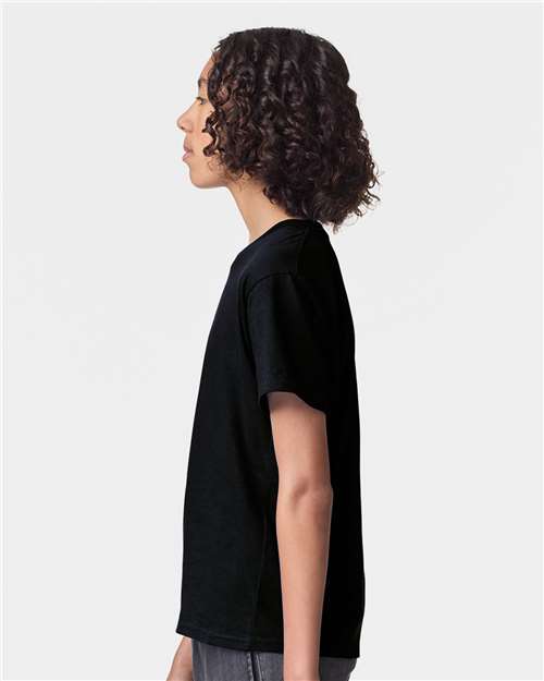 American Apparel 2001Y Youth Fine Jersey Tee - Side view