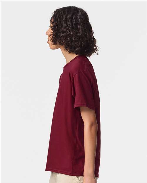 American Apparel 2001Y Youth Fine Jersey Tee - Side view