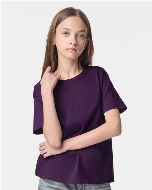American Apparel 2001Y Youth Fine Jersey Tee - Front view