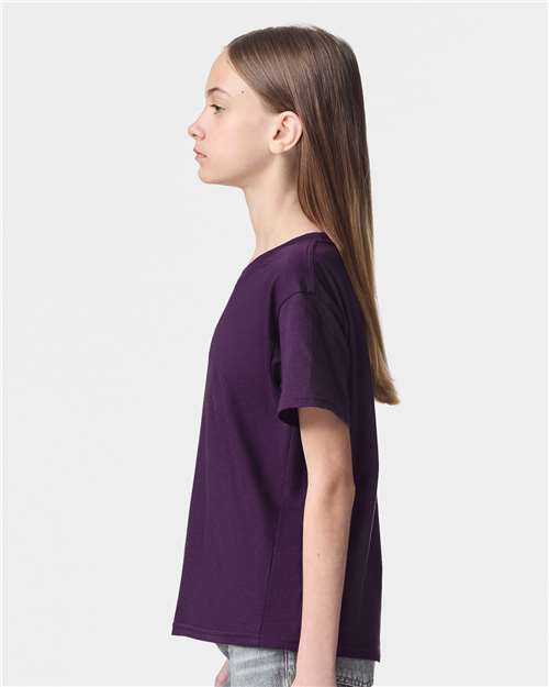 American Apparel 2001Y Youth Fine Jersey Tee - Side view