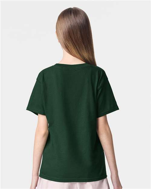 American Apparel 2001Y Youth Fine Jersey Tee - Back view