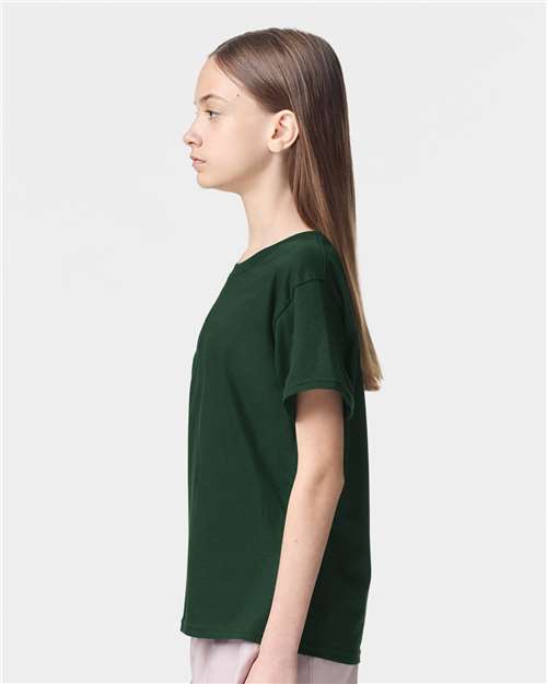 American Apparel 2001Y Youth Fine Jersey Tee - Side view