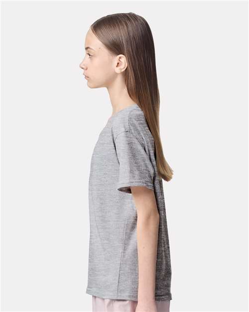 American Apparel 2001Y Youth Fine Jersey Tee - Side view