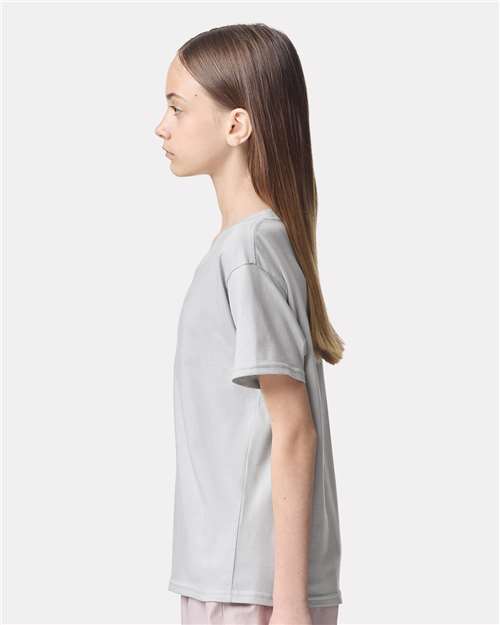 American Apparel 2001Y Youth Fine Jersey Tee - Side view