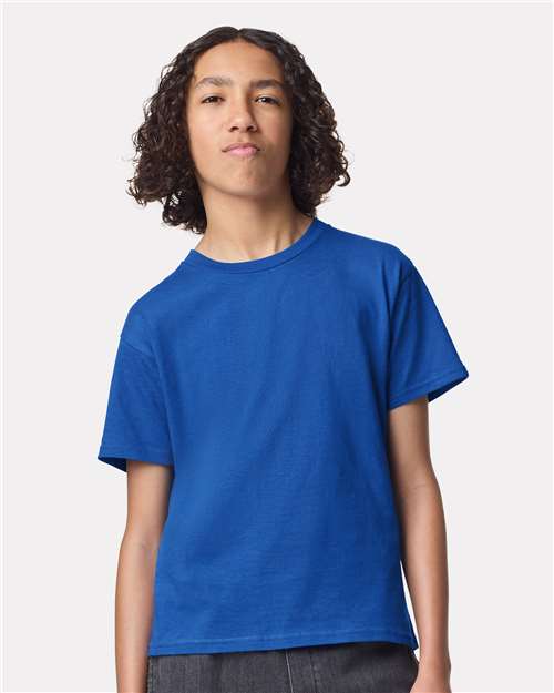 American Apparel 2001Y Youth Fine Jersey Tee - Front view