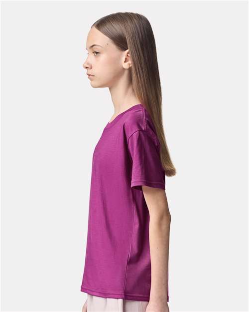 American Apparel 2001Y Youth Fine Jersey Tee - Side view