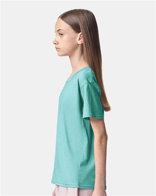 American Apparel 2001Y Youth Fine Jersey Tee - Side view