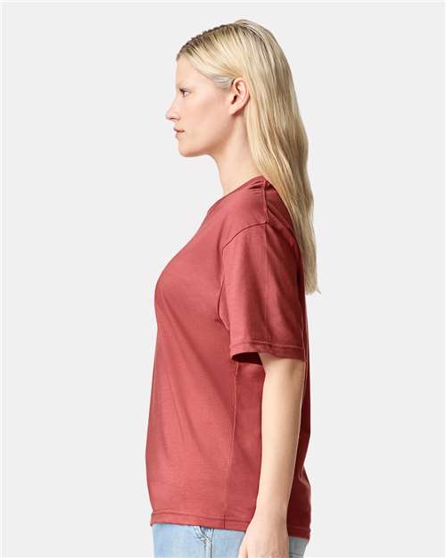 American Apparel 2001 Unisex Fine Jersey Tee - Side view