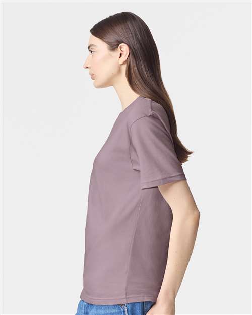American Apparel 2001 Unisex Fine Jersey Tee - Side view
