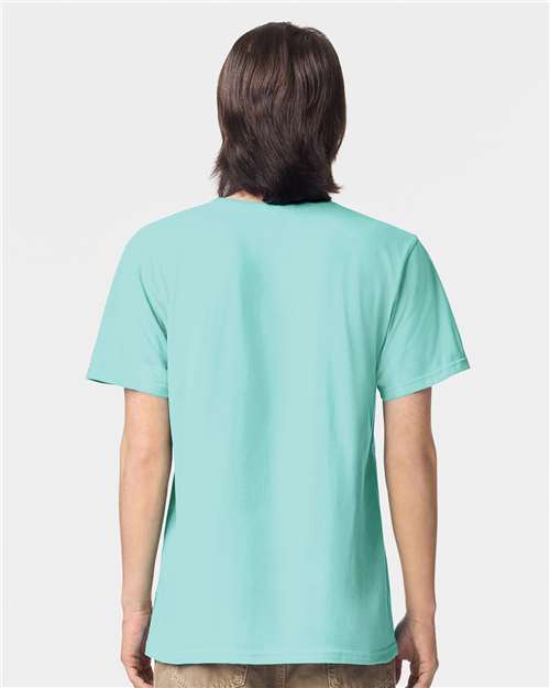 American Apparel 2001 Unisex Fine Jersey Tee - Back view