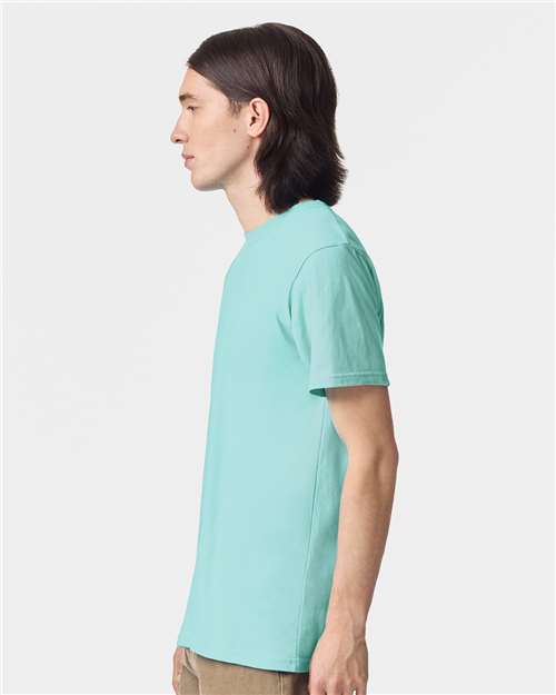American Apparel 2001 Unisex Fine Jersey Tee - Side view