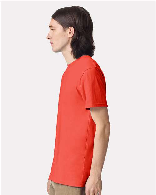 American Apparel 2001 Unisex Fine Jersey Tee - Side view