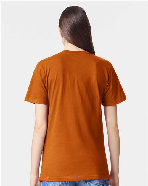 American Apparel 2001 Unisex Fine Jersey Tee - Back view