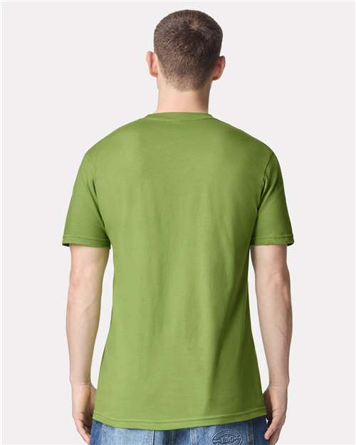 American Apparel 2001 Unisex Fine Jersey Tee - Back view
