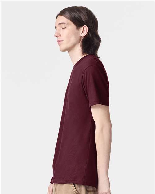 American Apparel 2001 Unisex Fine Jersey Tee - Side view