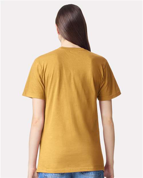 American Apparel 2001 Unisex Fine Jersey Tee - Back view