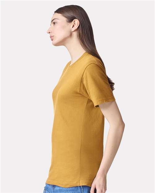 American Apparel 2001 Unisex Fine Jersey Tee - Side view