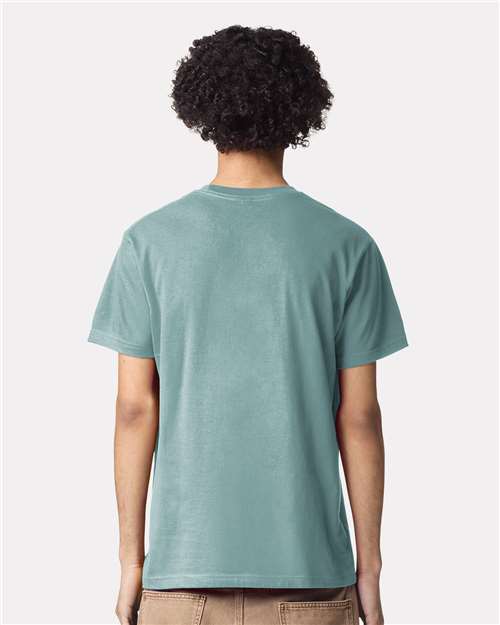American Apparel 2001 Unisex Fine Jersey Tee - Back view