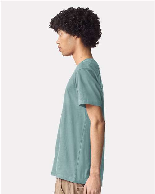 American Apparel 2001 Unisex Fine Jersey Tee - Side view