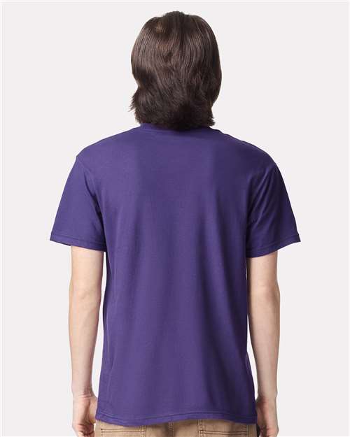 American Apparel 2001 Unisex Fine Jersey Tee - Back view