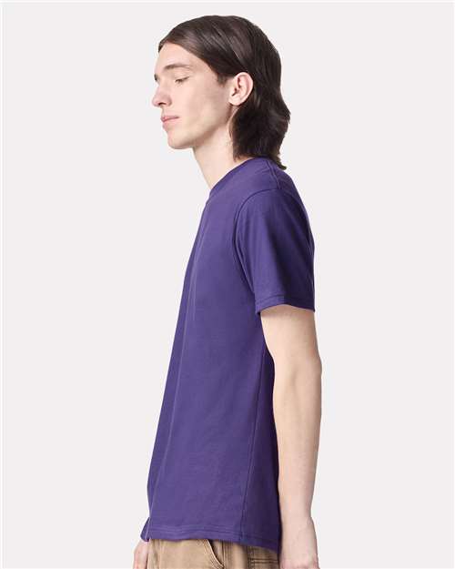 American Apparel 2001 Unisex Fine Jersey Tee - Side view