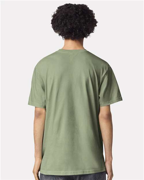 American Apparel 2001 Unisex Fine Jersey Tee - Back view