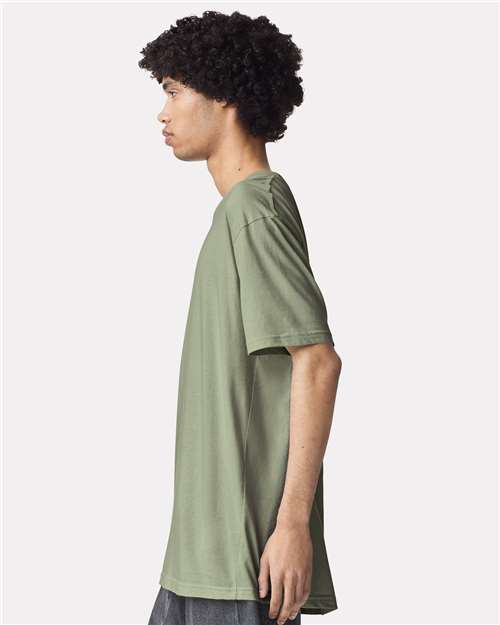 American Apparel 2001 Unisex Fine Jersey Tee - Side view