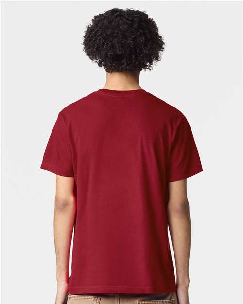 American Apparel 2001 Unisex Fine Jersey Tee - Back view