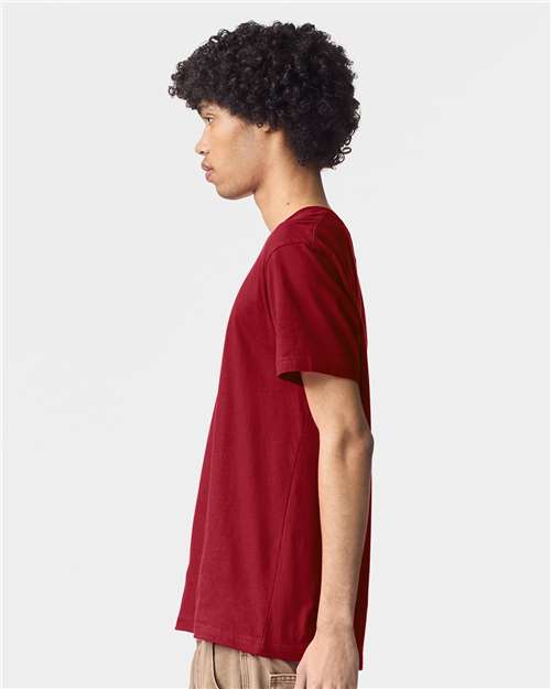 American Apparel 2001 Unisex Fine Jersey Tee - Side view
