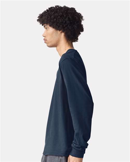 American Apparel 2007 Unisex Fine Jersey Long Sleeve Tee - Side view