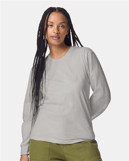 American Apparel 2007 Unisex Fine Jersey Long Sleeve Tee - Front view