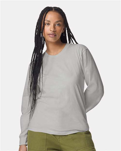 American Apparel 2007 Unisex Fine Jersey Long Sleeve Tee - Front view