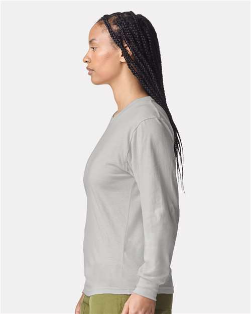 American Apparel 2007 Unisex Fine Jersey Long Sleeve Tee - Side view