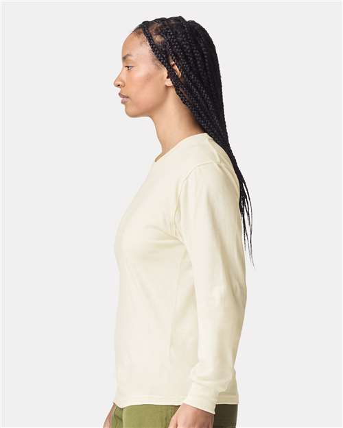 American Apparel 2007 Unisex Fine Jersey Long Sleeve Tee - Side view