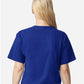 American Apparel 102 Women's Fine Jersey Mid-Length Boxy Tee - Back view