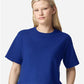 American Apparel 102 Women's Fine Jersey Mid-Length Boxy Tee - Front view