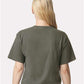 American Apparel 102 Women's Fine Jersey Mid-Length Boxy Tee - Back view