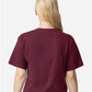 American Apparel 102 Women's Fine Jersey Mid-Length Boxy Tee - Back view