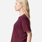 American Apparel 102 Women's Fine Jersey Mid-Length Boxy Tee - Side view