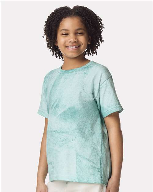 Comfort Colors 1745Y Youth Colorblast? Heavyweight T-Shirt - Side view