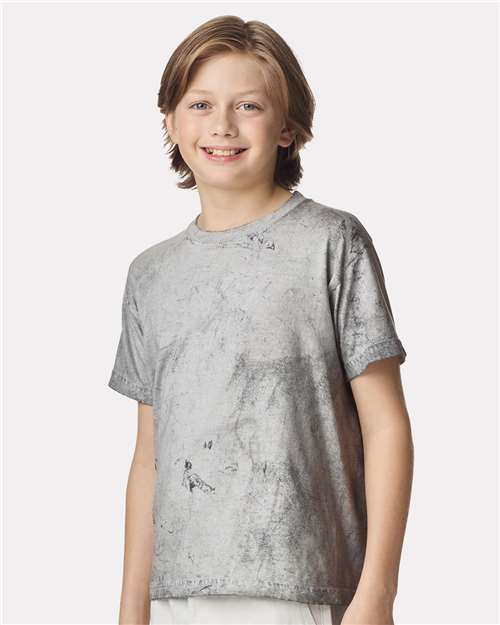 Comfort Colors 1745Y Youth Colorblast? Heavyweight T-Shirt - Side view