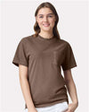 Comfort Colors 6030 Unisex Garment-Dyed Heavyweight Pocket T-Shirt - Front view