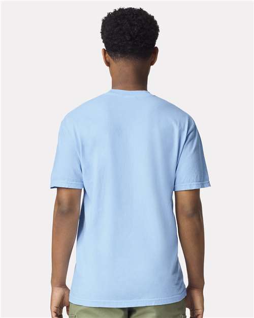 Comfort Colors 6030 Unisex Garment-Dyed Heavyweight Pocket T-Shirt - Back view